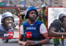 Police Fire tear gas canister at CNN’s Larry Madowo narrowly missing his head