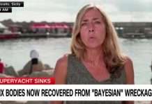 Sunken superyacht believed to contain watertight safes with sensitive intelligence data