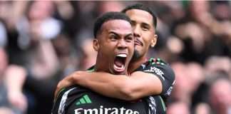 Tottenham 0-1 Arsenal: Gabriel header settles north London derby as Gunners win on Spurs turf again