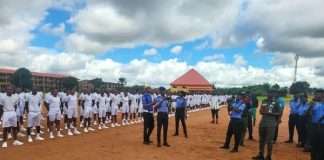 IGP visits police training school, 5PMF Base, Benin, preaches discipline, professionalism