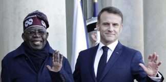 French President tweets in pidgin, welcomes Tinubu to France