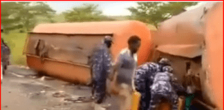 Viral oil scooping video: NPF denies involvement, blames Francophone personnel