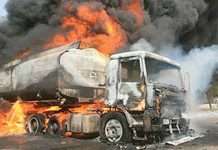 Driver dead, one injured in Ibadan petrol tanker explosion