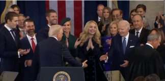 Trump signs order to withdraw U.S. from World Health Organisation President Trump with former President Biden and others on Monday...