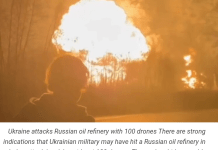 Ukraine attacks Russian oil refinery with 100 drones