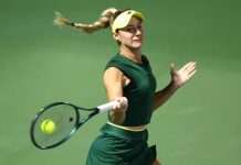Emma Raducanu in tears during battling Dubai defeat by Muchova