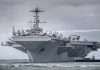 US aircraft carrier collides with ship in Mediterranean Sea