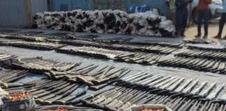 Customs hands over 3,897 rifles, cartridges to arms control centre