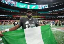Nigerian-born Moro Ojomo celebrated for super bowl victory