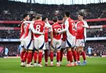 EPL: Arsenal thrash Man City 5-1 at Emirates