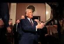 US Hostages: Trump threatens Hamas with hell if… U.S. President Donald Trump enters the U.S. House chamber before he addresses a joint session of Congress at the U.S. Capitol on March 04, 2025 in Washington, DC. (Win McNamee/Pool via REUTERS)