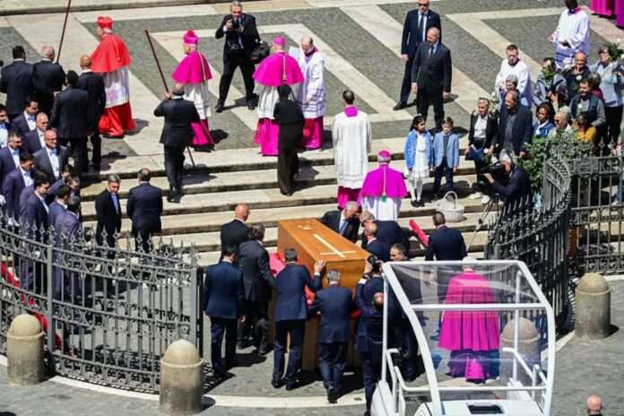 Pope Francis, the 266th pope of the Roman Catholic Church, was buried Saturday at the Basilica of Saint Mary Major after dying one week ago at 88 years old.