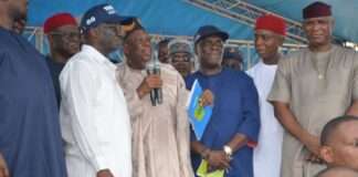 Ganduje, Okpebholo, Omo-Agege, Nwoko, Ibori-Suenu, others grace high-profile DUG members’ defection to APC