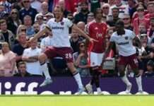 EPL: West Ham thrash Man United at Old Trafford as Crystal Palace whip Tottenham