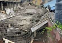 Two-storey building collapses in Lagos, worshippers, construction workers, escape Two storey building collapsesin Lagos, Worshippers, construction workers,escapes