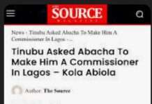 Re: Tinubu asked Abacha to make him a Commissioner in Lagos – Kola Abiola Re: Tinubu asked Abacha to make him a Commissioner in Lagos – Kola Abiola