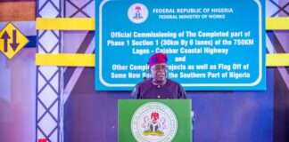 Tinubu inaugurates first phase of Lagos-Calabar Coastal Highway, warns contractors, developers