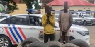 Police detain suspected cultist, vandals, recover pistol, vehicle parts