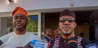 Abiodun, Makinde meet on food, security L-R: Oyo State Governor, Engr. Seyi Makinde and his Ogun State counterpart, Prince Dapo Abiodun, shortly after a meeting at the Governor's Office, Ibadan, Oyo State on Tuesday.