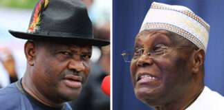 Wike blasts Atiku over party switches, says 2027 ambition behind PDP exit Wike-and-Atiku