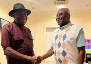 Jonathan visits David Mark after ADC caucus meeting
