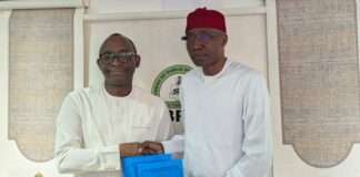 BPP, institute partner to promote transparency in public procurement Director-General, Bureau of Public Procurement (BPP), Dr. Adebowale A. Adedokun, FCIPS, ACFE, right, and the President Chartered Institute of Forensics and Certified Fraud Investigators of Nigeria (CIFCFIN), Dr. Yerima Iliyasu Gashinbaki, exchanging pleasantries after signing of Memorandum of Understanding at BPP office in Abuja