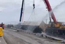 LASTMA prevents major disaster as gas tanker overturns in Lagos