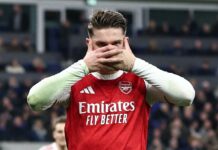 EPL: Gyokeres ends drought to gift Arsenal top spot for Christmas