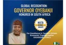 Gov Oyebanji bags Tourism Excellence Award in South Africa