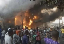 Lagos industrial estate engulfed in Fire