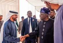 President Tinubu arrives in UAE for Sustainability Week