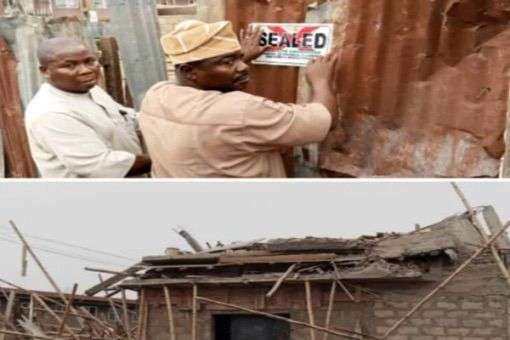 Ondo-govt-seals-collapsed-two-storey-building-site