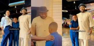 Olakunle Churchill reunites with son, Tonto Dikeh, after 10-year rift