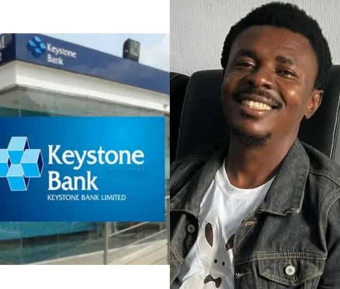 IMG-20260212-WA0011 A combined photo of Keystone Bank logo and Obinna Udunwe