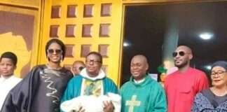 2Baba, Natasha dedicate first child in church