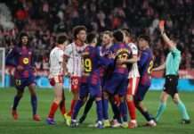 10-man Girona whip Barcelona in LaLiga