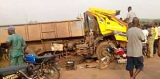 Truck crushes LASTMA officer, two motorcyclists in Lagos