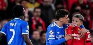 UEFA suspends Benfica’s Prestianni over racist abuse at Vinicius