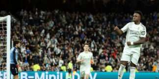 Vinicius nets brace as Real Madrid take LaLiga lead
