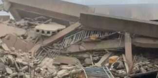 Students, teachers escape as four-storey school building collapses in Lagos