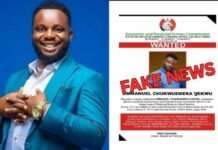 EFCC calls out Sabinus over fake ‘wanted’ poster, orders him to stop