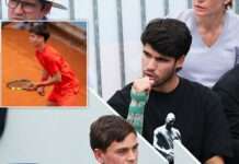 Carlos Alcaraz watches younger brother Jaime’s winning debut in Madrid under-16s