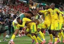 South Africa defeat South Korea to reach World Cup knockout stage for first time