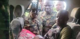 Troops rescue late General Rabe’s wife from bandits