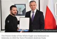 Zelensky returns Poland’s White Eagle Honour after UPA row forces Nawrocki’s hand