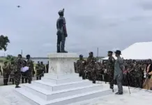 COAS unveils cenotaph in honour of 11 cadets killed in training accident in Rivers