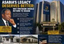 Asabia’s Legacy Deserves Better: Why FirstBank Should Return to Idoani, By Steve Otaloro