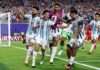 Argentina strike late in extra time to sink 10-man Swiss and reach World Cup semis