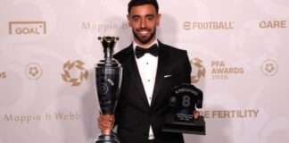 Bruno Fernandes wins PFA Player of the Year