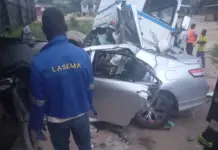 Five killed in head-on crash on Lagos-Badagry Expressway